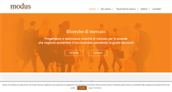 Desktop Screenshot of modusricerche.it