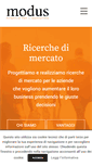 Mobile Screenshot of modusricerche.it