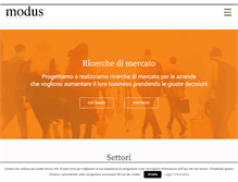 Tablet Screenshot of modusricerche.it